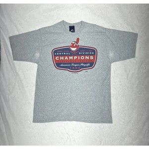 Vintage Cleveland Indians 1999 Pro Player Gray Shirt MLB Size Large Chief Wahoo